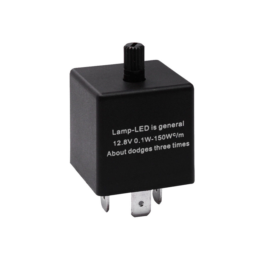 Cf14 3 pin justering 12v led blinklys relé bil blinklys indikator blinklys svart og slitesterk praktisk  l0417
