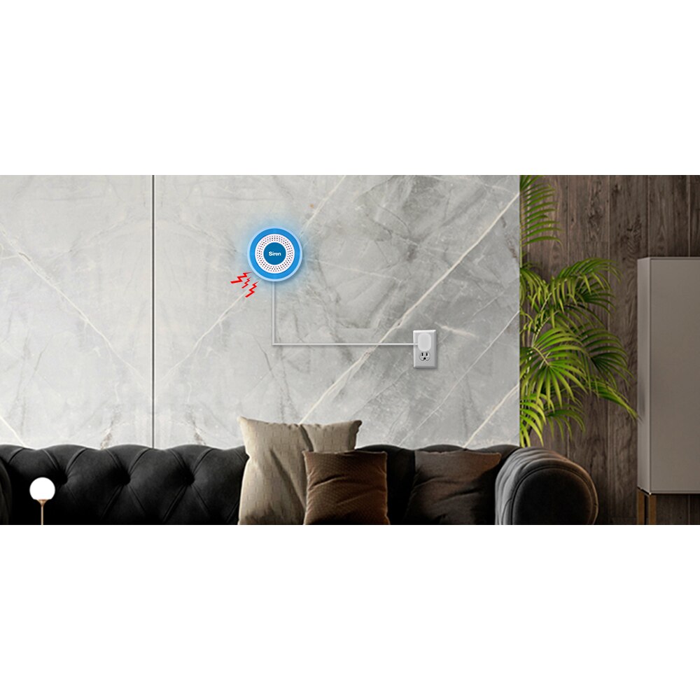 433MHz Wireless Siren Sound and Light Standalone Siren 100dB For Home Security Sound Alarm System DIY Kit