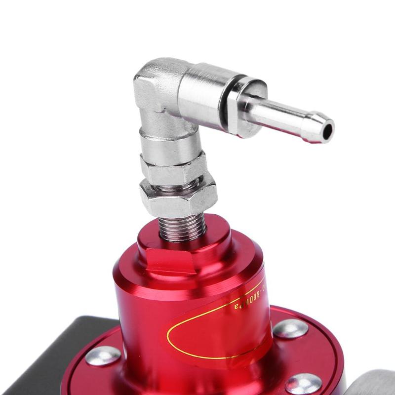Auto Car Metal Adjustable Car Fuel Pressure Regulator with Oil Gauge Increase Fuel Injection Save Costs Automobile Accessories