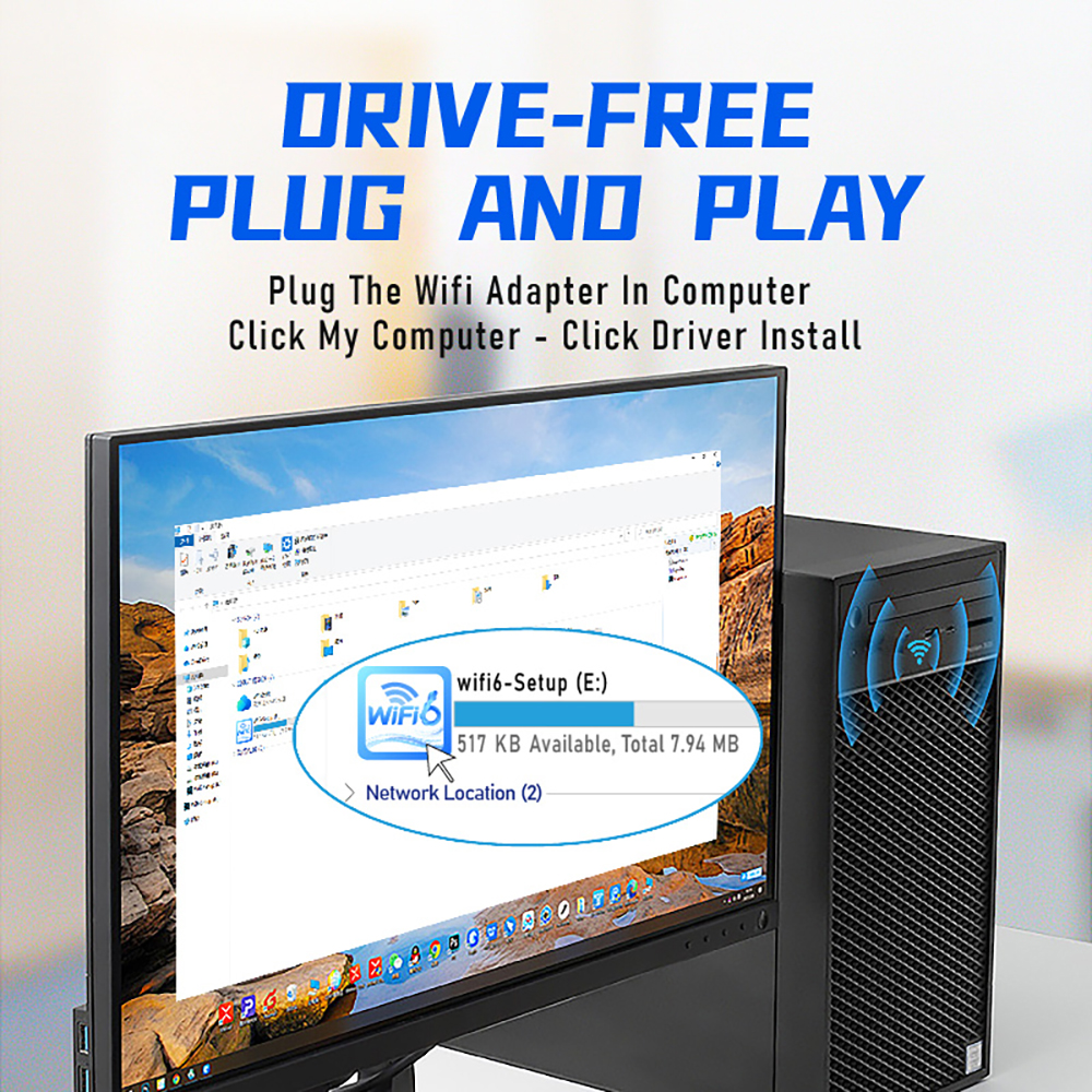 1800 mbps wifi 6 usb-adapter 5g/2.4 ghz usb 3.0 wi- fi-dongle trådløs 802.11ax netværkskort højforstærkende antenne til windows 10 11