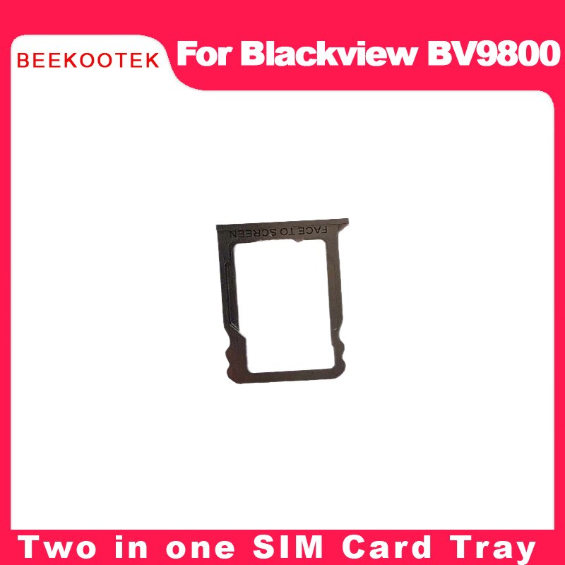 BEEKOOTEK Original Blackview BV9800 SIM Card Tray Holder Assembly For Blackview BV9800 SIM Card Slot SD Card Tray Slot Holde: two in one card