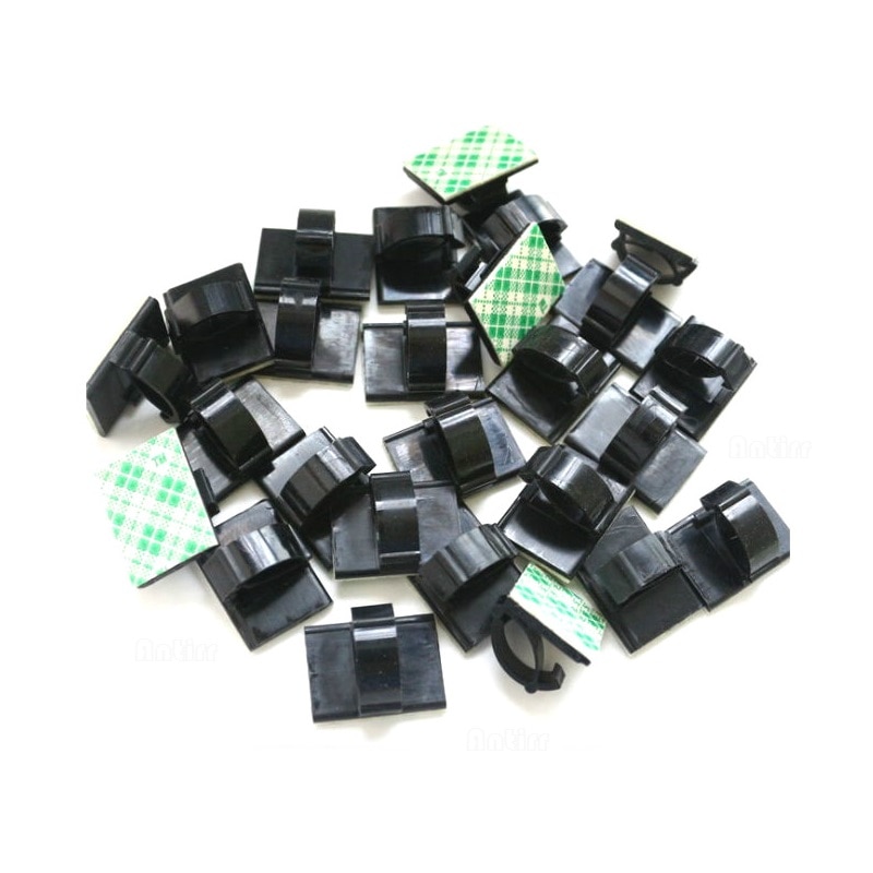 20 piezas-organizador de sujetadores para cables de coche, gancho de carga de Cable, Clip de Cable, soporte de sujeción de pared, gestión