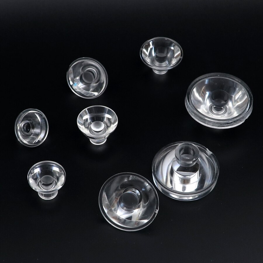18mm 20mm 21mm 23mm 24mm 29mm 33mm 36mm 38mm Concave PMMA Lens COB LED Flashlight Condenser Flat Convex Concave Lens