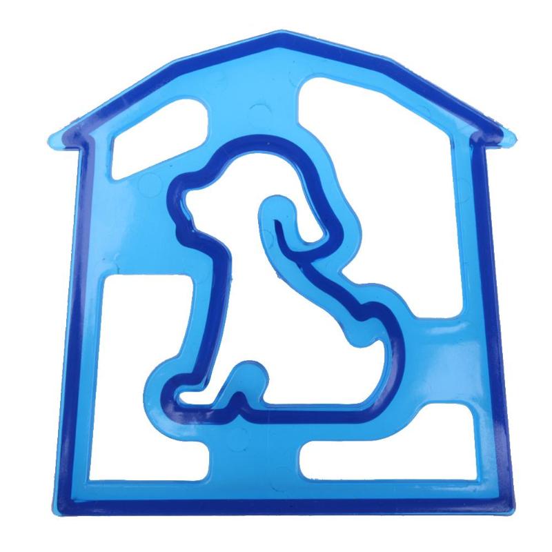 1Pcs Plastic Sandwich Cutter Home DIY Puzzle Shape Sandwich Bread Toast Mould Cutter Lunch Kitchen Baking Accessories: Puppy