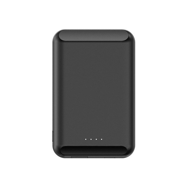 Caseier Magnetische Draadloze Oplader 5000Mah Mini Power Bank Voor Iphone 12 Pro Max Magnetische Externe Batterij Draagbare Powerbank: Black