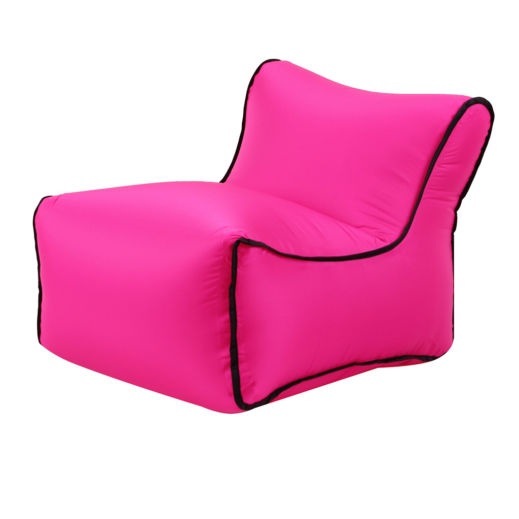 2020praktisch fest Farbe grau Schwarz aufblasbar Luft Liege faul Couch Sessel Sofa Taschen Pro draussen Party Camping Reisen: heiß Rosa