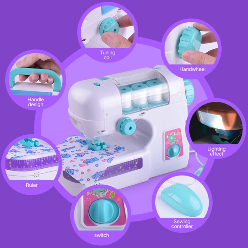 freundlicher NäHenne Maschine Spielen Haus Spielzeug Kleine Kleidung Elektrische freundlicher NäHenne Maschine Hause Spielzeug einstellen Weihnachten