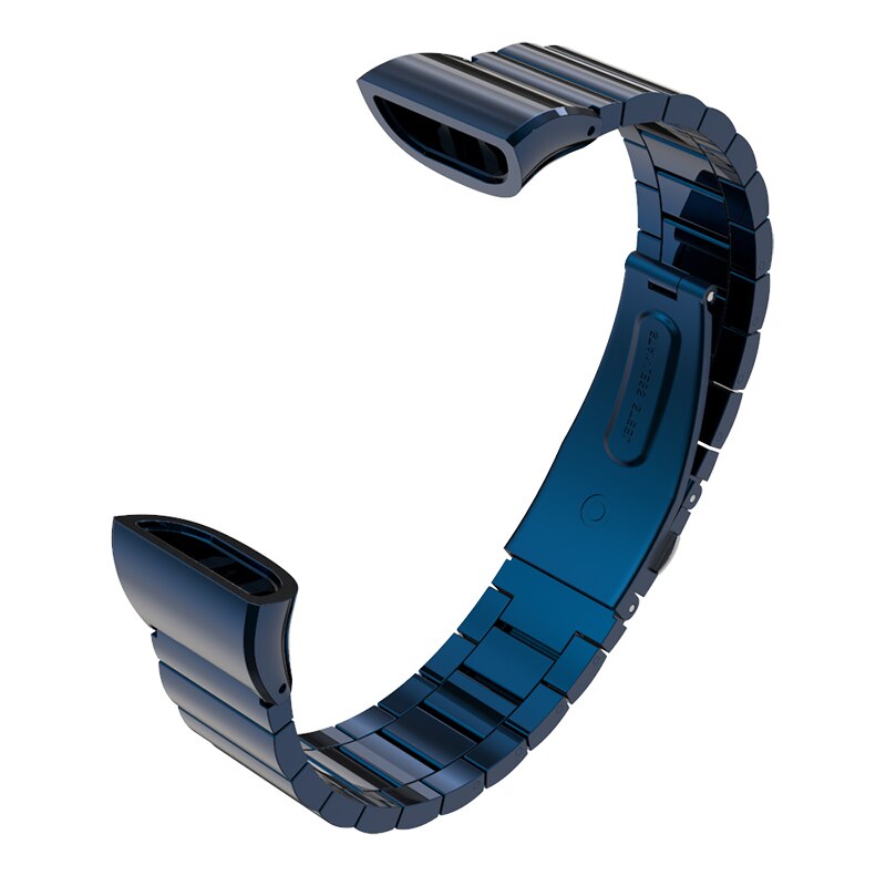 Bracelet for Huawei Band 3 Pro Metal Wrist Strap Stainless Steel Wristband for Huawei Band 3pro Smart Watch Replace Accessories: Bamboo Blue