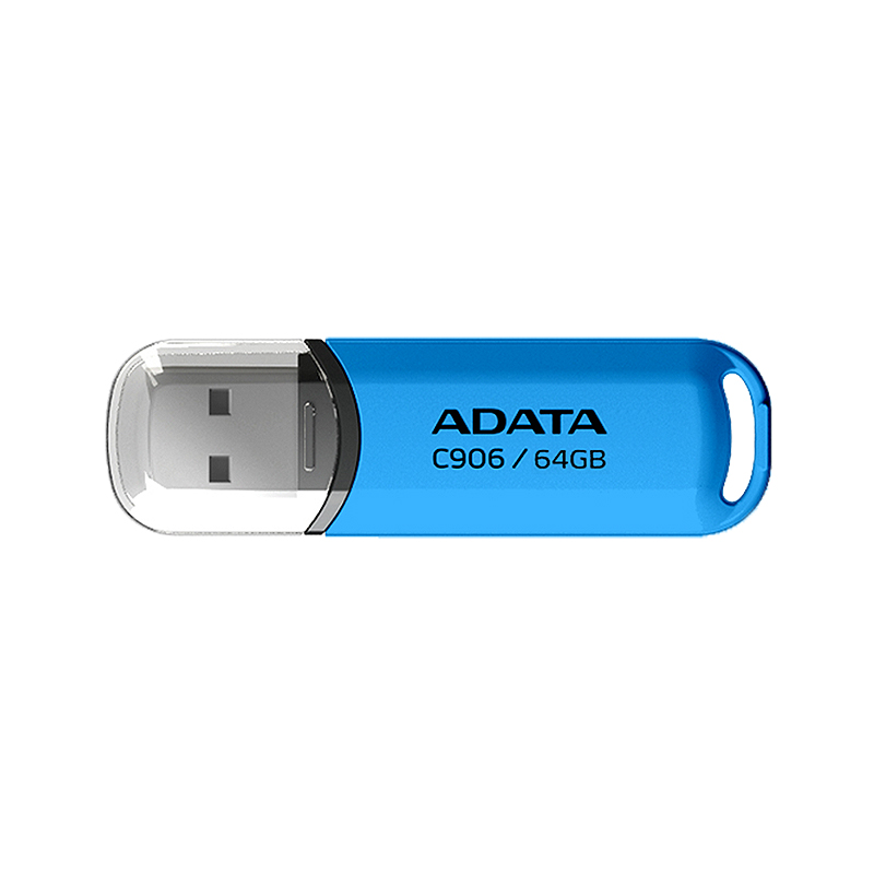 100% Original ADATA C906 USB Flash Drive 64GB 32GB 16GB 8GB USB 2.0 Mini U Stick Pen Drive High Speed Pendrive Memory Stick: Blue / 8GB