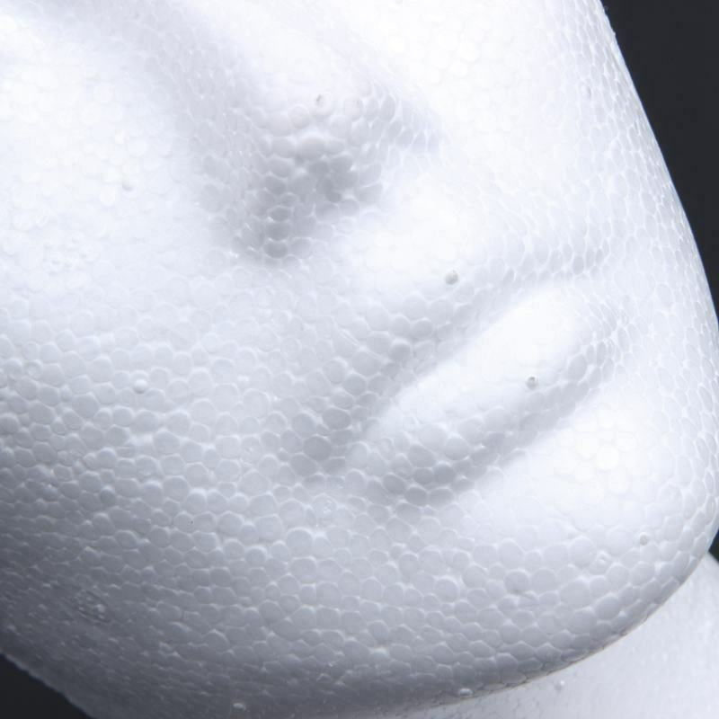 1pc -hoved model skum detailhandel 14.3 x 12.5cm tilbehør mannequin udskiftning