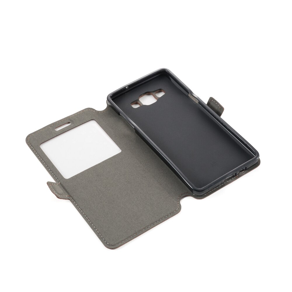 Pu Leather Case For Samsung Galaxy A3 Flip Case For Samsung Galaxy J3 View Window Book Case Soft Silicone Back Cover