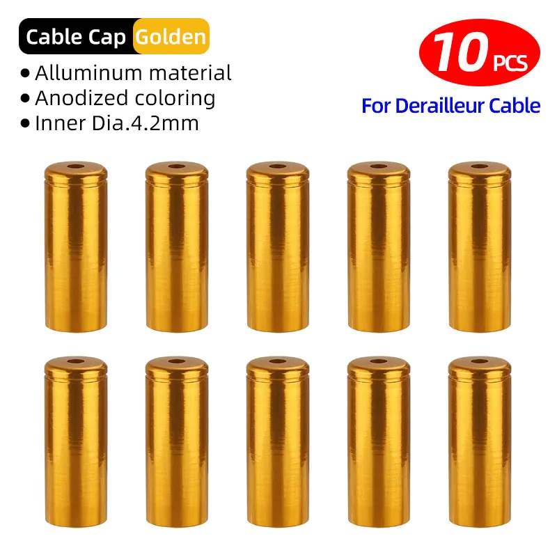 5mm Alloy Bicycle Brake Cable End Cap Housing Ferrules 4mm MTB Road Bike Derailleur Shifter Line End Crimps: PURPLE