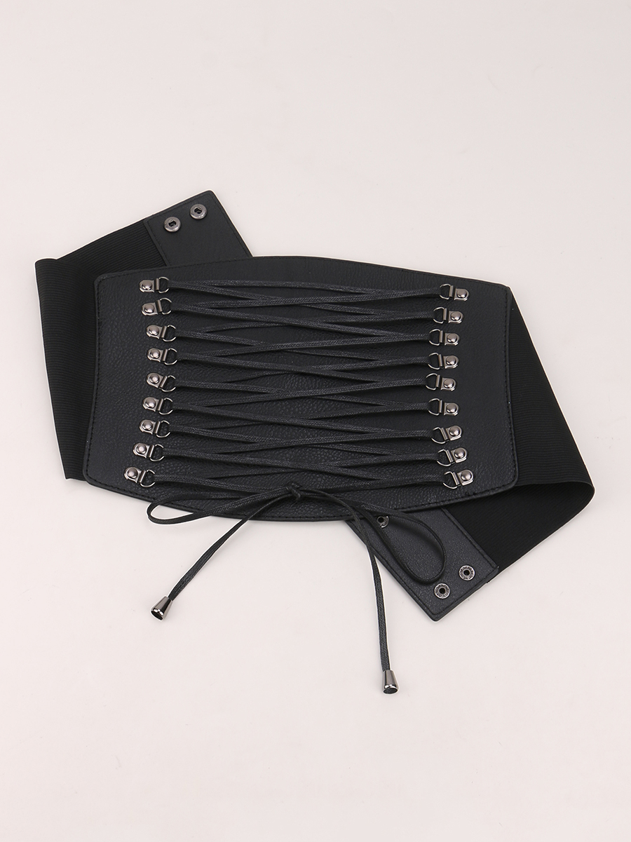 Corbata ancha Retro para mujer, ropa exterior elástica, faja decorativa para cintura, corsé, cinturones delgados, accesorios para mujer, faja