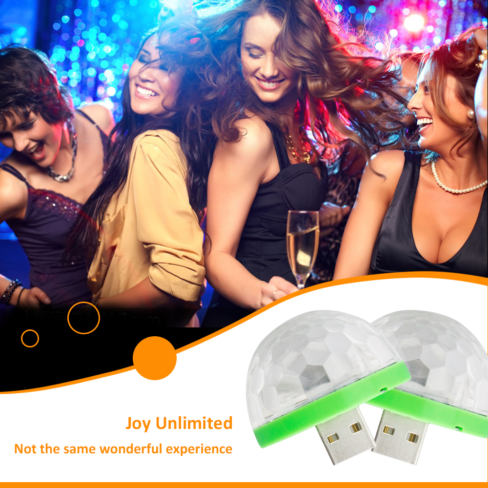 USB Disco las luces música cambio de Color con música luz para escenario DJ DE estroboscopio iluminación en casa