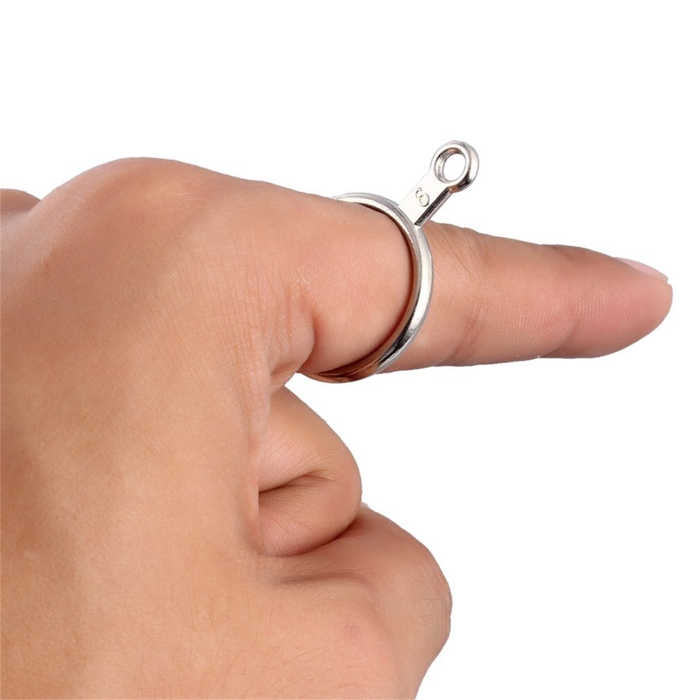 Zilveren Ring Sizer Finger Sizing Juweliers Meetstok Metalen Vinger Ring Gauge Set Doorn Ons Size Sieraden Tool Apparatuur
