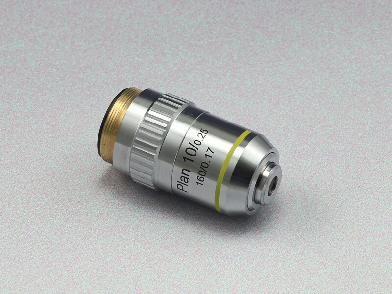 Biological Microscope Plan Objective Lens 4X 10X 20X 40X 60X 100X RMS Thread 160/0.17: TYPE B 10X