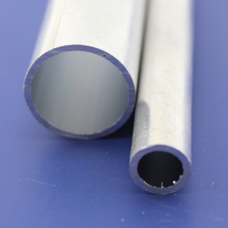 6063 runda aluminiumrör gör-det-själv-modell monteringsmaterial runda aluminiumlegeringsrör ihåligt rör 1 meter gör-det-själv metallstav