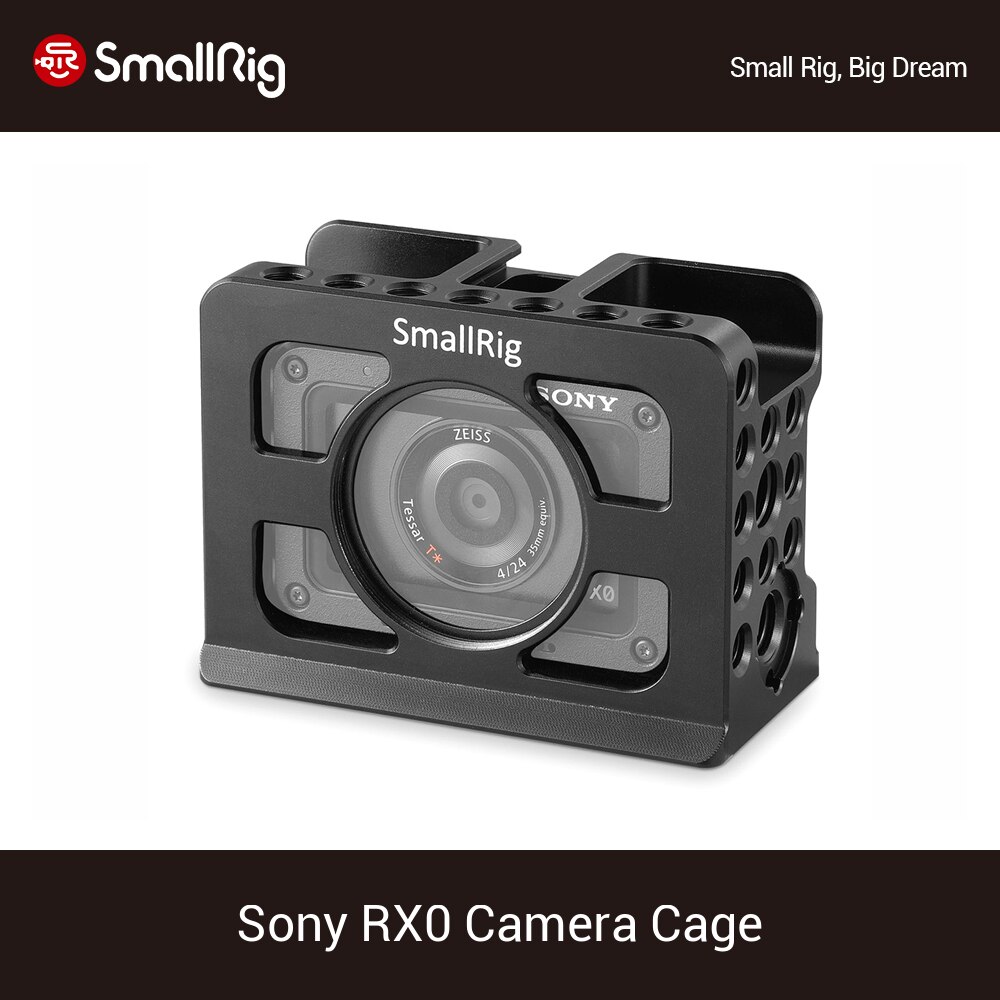 SmallRig RX0 Camera Cage for Sony RX0 Camera Cage With Arri Locating Point Arca Swiss Baseplate For Tripod Shooting - 2106