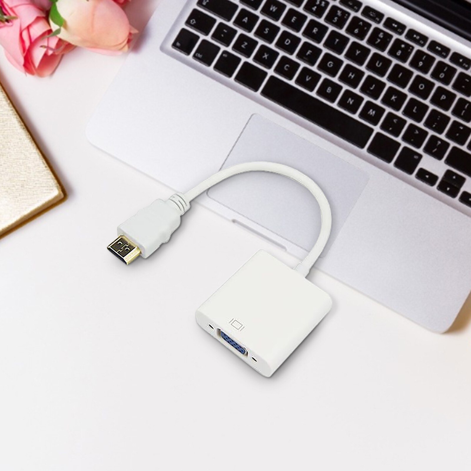 1080P HDMI-compatible Male To VGA Female Video Cord Adapter Cable For HDTV TV PC Converter Cable For Projector Laptop TV Display