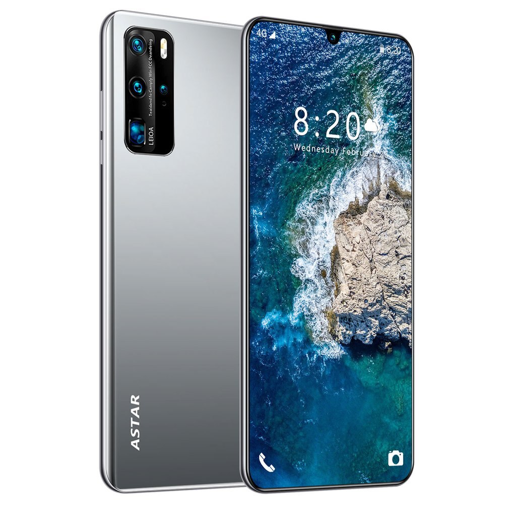 P40 Più 6.7-Pollici Cross-Border Mobile Del Telefono di Nuovo Stile Caldo 2 + 16 P40 Più Smartphone-corre 1Gb di Ram + 8Gb di Rom: silver gray / Australia standard