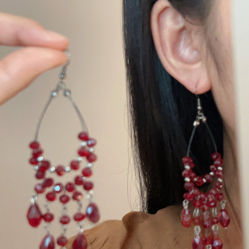 Boucles d'oreilles à pampilles papillon pour femmes, Style forêt, longues fleurs douces, tempérament Super féerique, décorations exquises: PALLADIUM