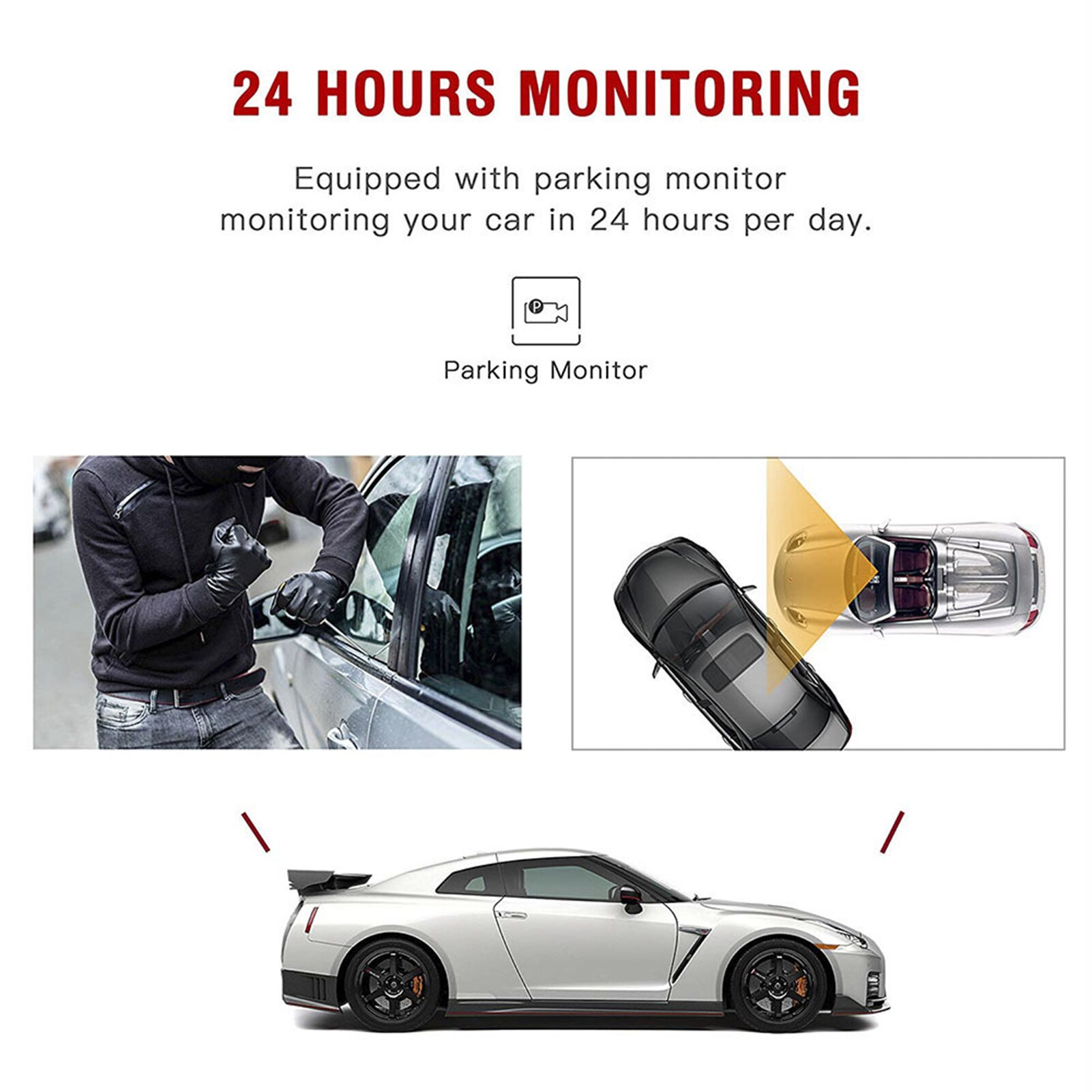 1080P HD Dash Cam Car DVR Camera 120 Wide Angle Video Recorder Wifi Smart Connect Dashcam