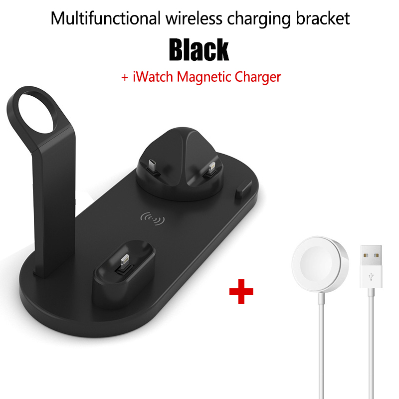 Draadloze 3 in 1 Charger Houder Voor iPhone X Xs Huawei Xiaomi Samsung Apple Horloge Serie 4 3 2 1 airpods Charge Dock Station