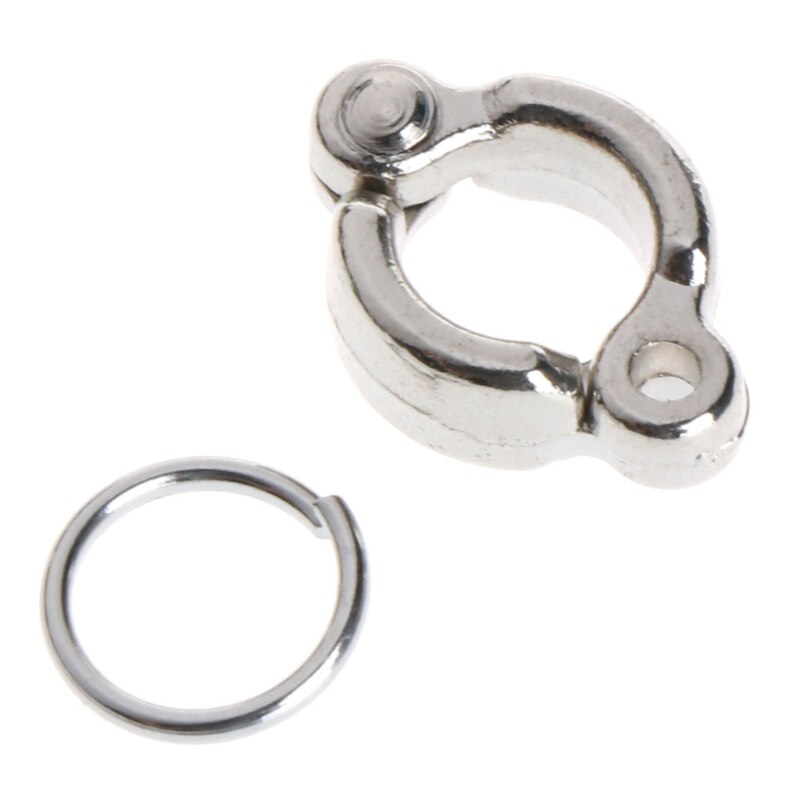 Bird Foot Ring Alloy Leg Rings Active Opening Metal Clips for Parrot Pigeon Finch Dove Outdoor Flying Multiple Sizes: 2