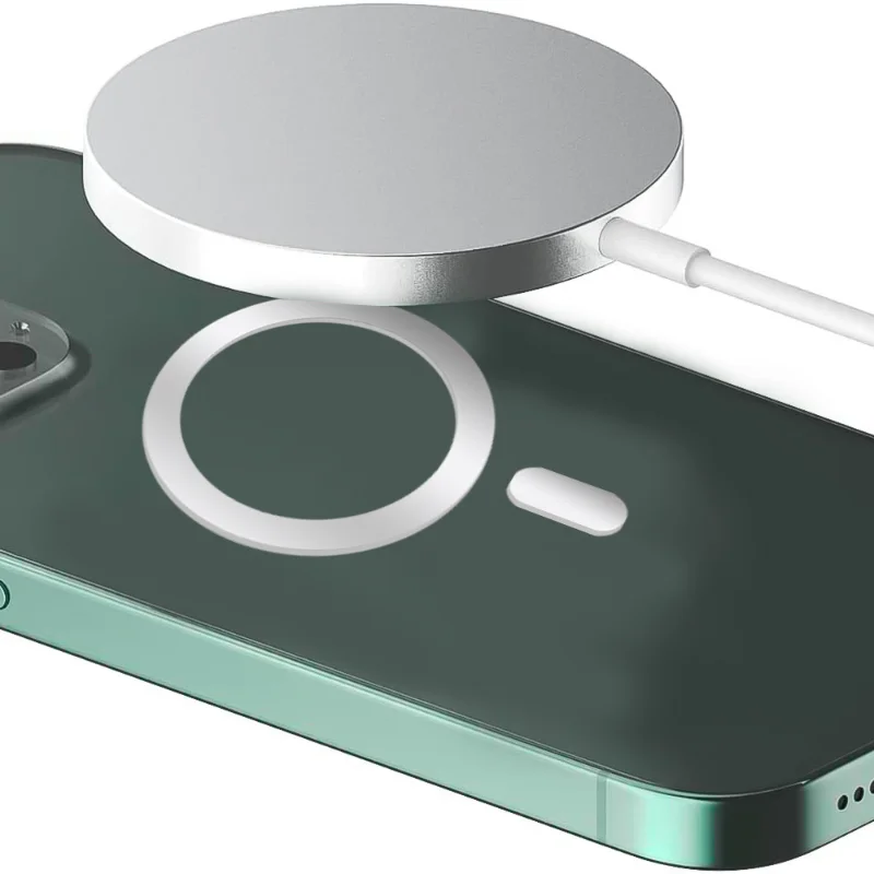 Uniwersalny pierścień magnetyczny z adapterem do bezprzewodowego ładowania Magsafe Akcesoria do iPhone'a 14/13/12 Pro Max Galaxy Steel Ring
