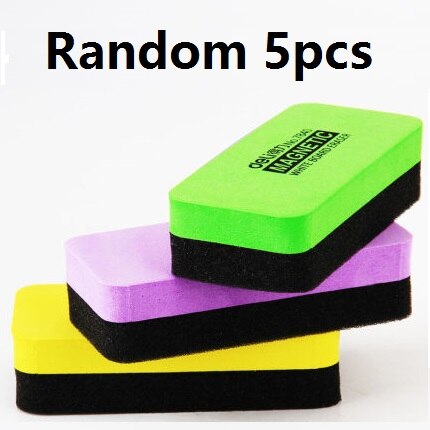 5 sztuk czarna gąbka tablica magnetyczna gumka może być wchłaniana na tablicy szkolnej klasy rysunek robić domu nauczanie biuro poznaj 7840: losowy 5szt