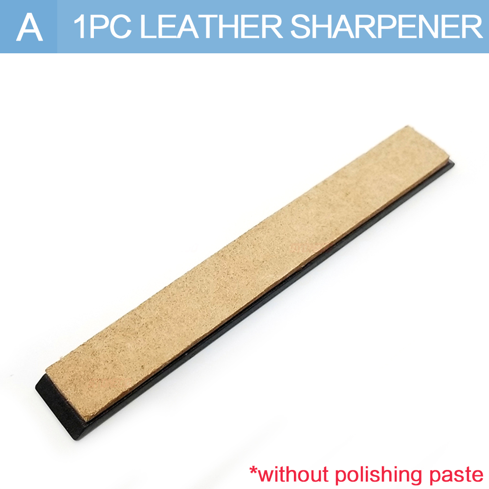 STONEGO couteau polissage aiguiseur affûtage cuir affûtage strop composé couteau de meulage pâte polissage pâte affûtage outil: Marron