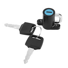 Motorhelm Lock Motor Fiets Helm Lock Auto-Styling Opknoping Haak Helm Lock Haak met 2 Keys Set Universele