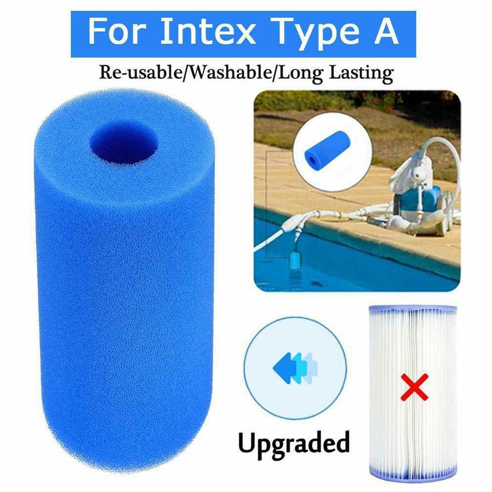 Accessori per Piscine Filtro in Schiuma Spugna Riutilizzabile per Intex Tipo Lavabile Biofoam Pulire il Filtro Schiuma Spugne