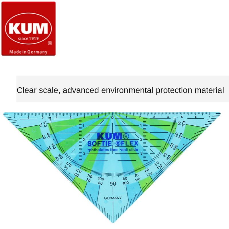 Tyskland kum kum 262 softie flex 16cm fleksibel skridsikker gennemsigtig flerfarvet miljøbeskyttelse sæt firkantet