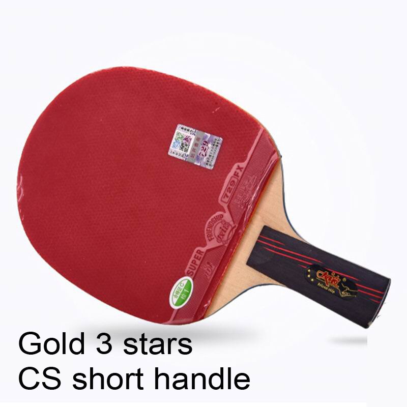 Original 729 färdiga racket guld 3 stjärnor loop m... – Vicedeal