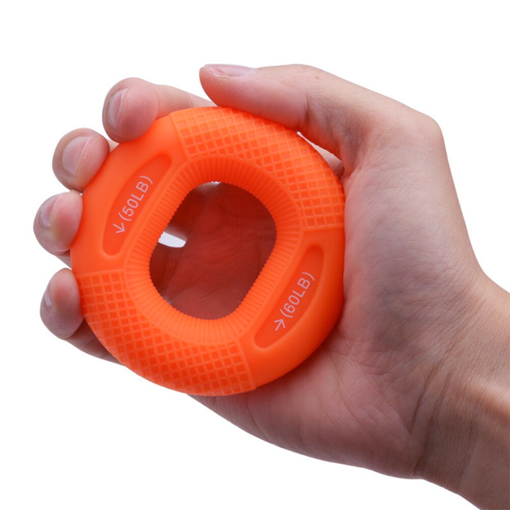 Silicone Adjustable Hand Grip 20-80LB Gripping Ring Finger Forearm Trainer Carpal Expander Muscle Workout Exercise Gym Fitness