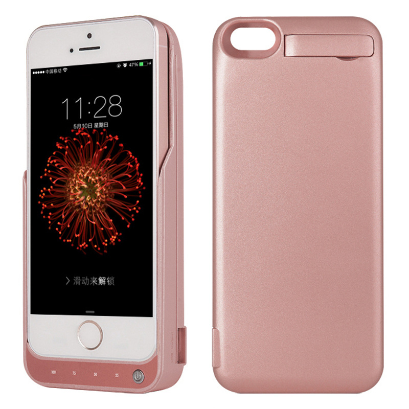 For iPhone 5 5S SE Phone Battery Case 4200mAh Portable External Battery Charger Cases For iPhone 5 5S SE