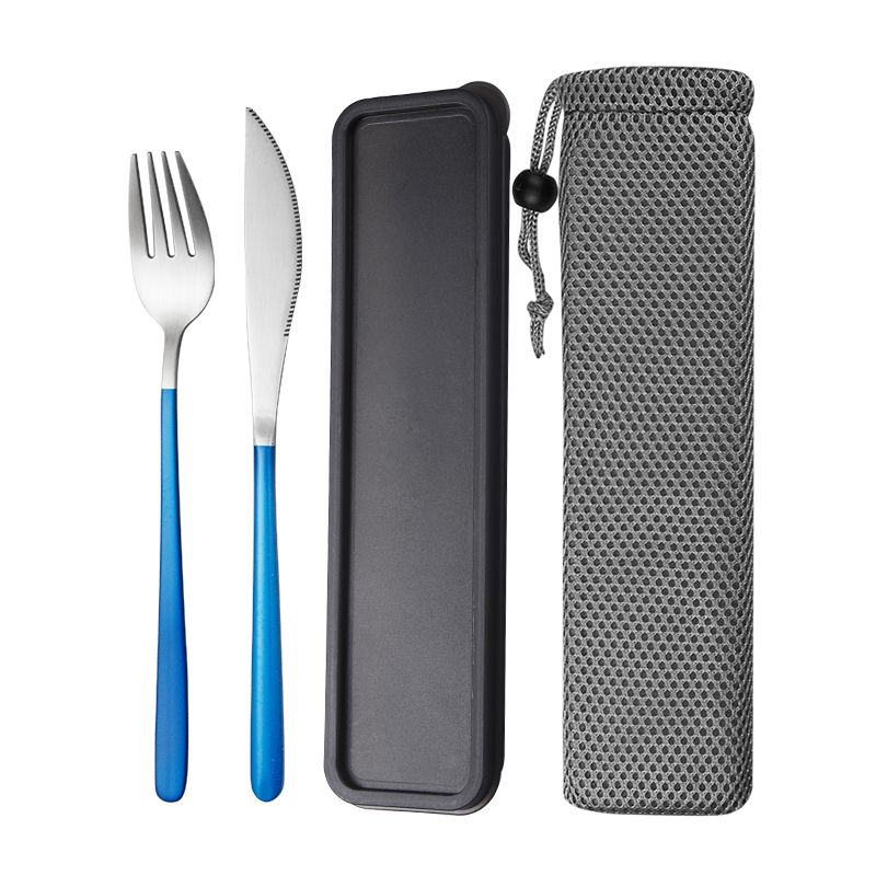 JueQi service de vaisselle coréenne | Couverts de table S cuillère fourchette 18/8 acier inoxydable, service de vaisselle en or occidental: C