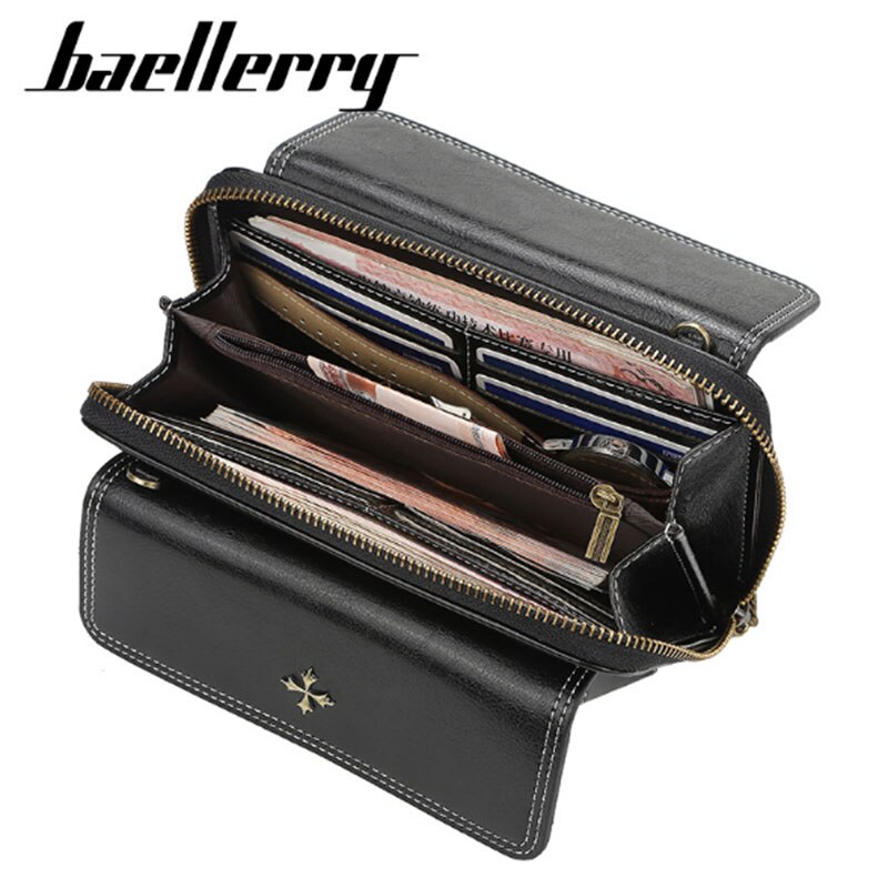 Mini bolso bandolera de para mujer, Bolso tipo cartera con decoración de flores cruzadas, cartera tipo clutch para mujer