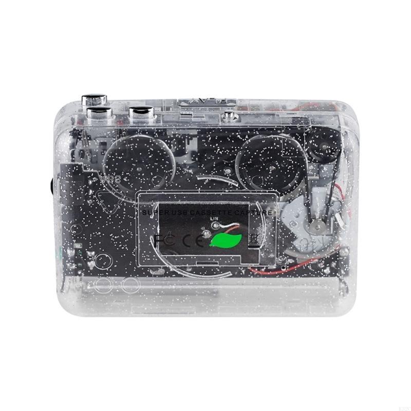 K32C Cassette Player Tape Recorder To Mp3 Converter Convert Tape To MP3 Player USB or 2xAA Battery Powered with Earphone