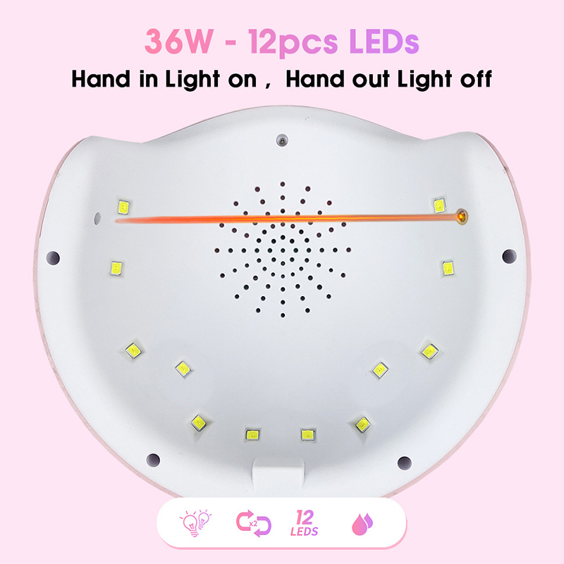 Star 6-secador de uñas de 36W, Mini Lámpara USB para LED UV de uñas, para manicura, pantalla LCD, secado de todos los geles, herramientas de Arte de uñas