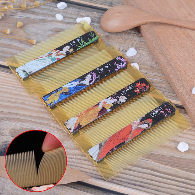 Peine de Piojos de doble cara, peine de resina dentada densa anticaspa, peine de peluquería, accesorios para el cuidado del cabello, herramienta para piojos