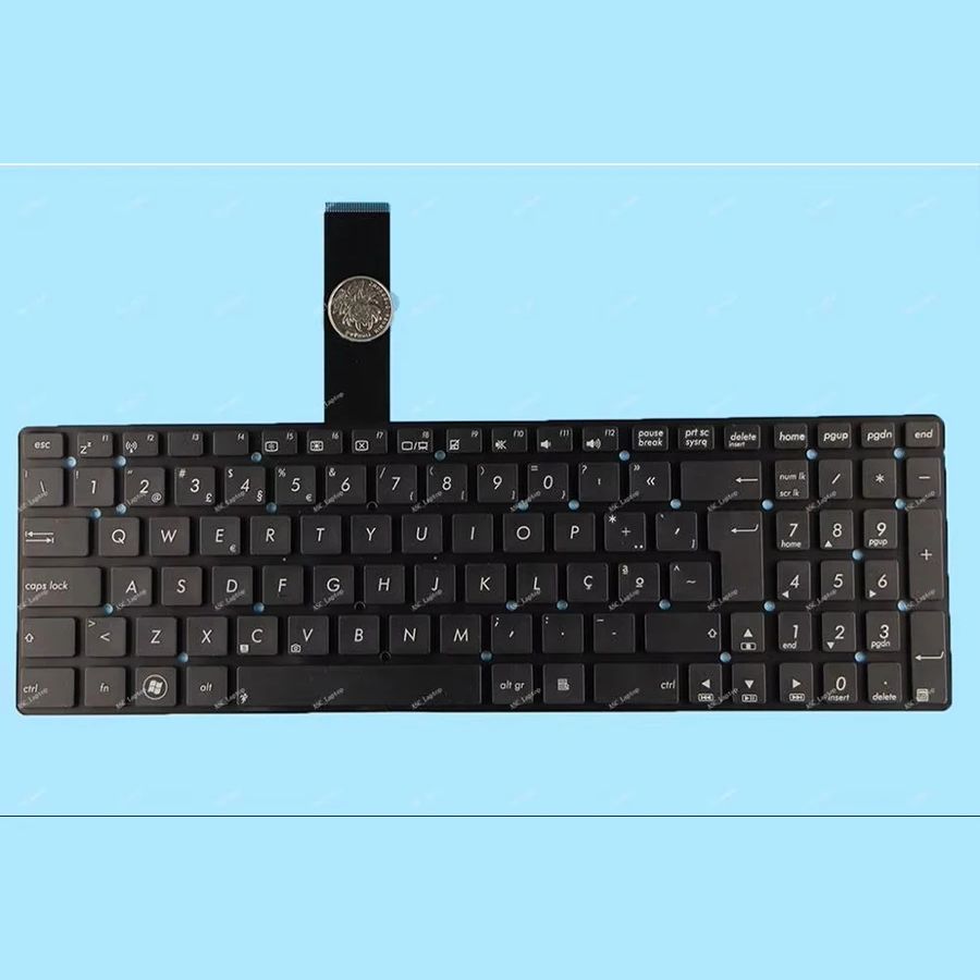PT Portuguese Teclado Keyboard For ASUS K55 K55A K55D K55N K55V K55VM K55VJ K55VS K55XI Laptop Without Frame Black WIN8