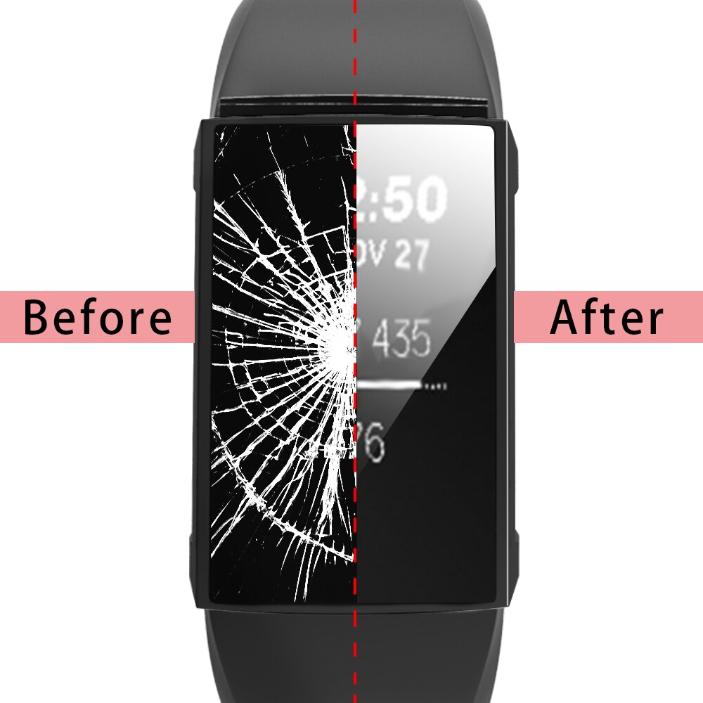 Tpu Screen Protector Case Voor Fitbit Lading 4 3 Horloge Cover Charge4 Flexibele Bumper Krasbestendig Lichtgewicht Dunne Shell