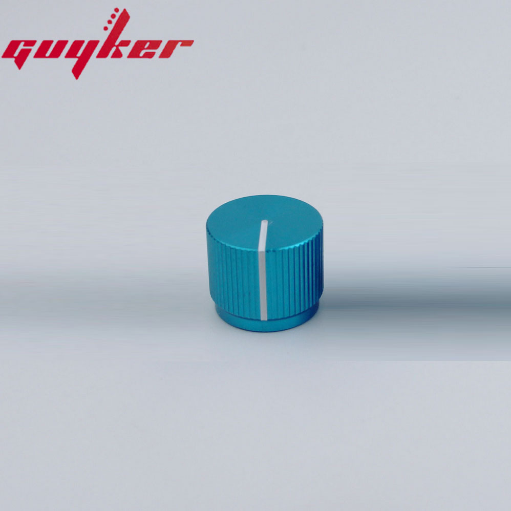Bouton supérieur plat en aluminium pour basse électrique, 1 pièce, 16MM x 19MM x 6.0MM, disponible en cinq couleurs: Bourgogne