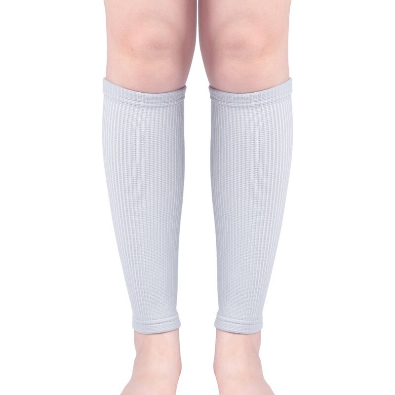 1 Pair Unisex Leg Calf Sleeves Men socks Women Varicose Vein Circulation Compression Socks Shin Guard Leg Warmers: light gary / L