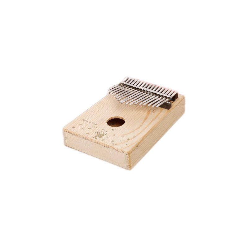 Kalimba 17 Keys Thumb Piano african calimba mbira Single Board High Mahogany Wood Made by for kids Keyboard instrument: Wood color