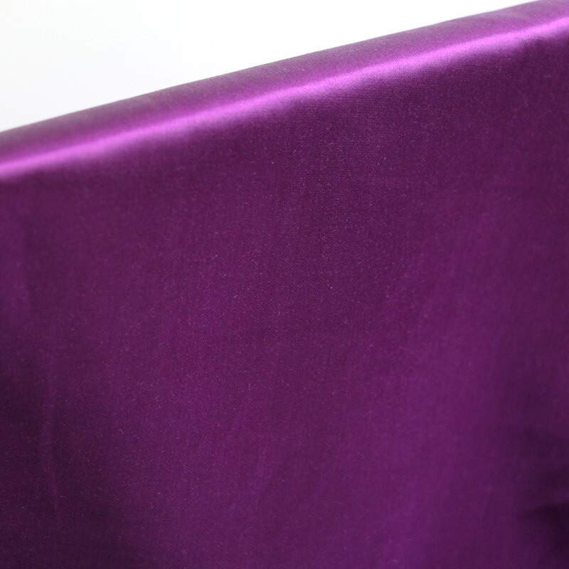 50cm*133cm Fushia silk cotton charmeuse fabric thick pajamas shirt cloth wedding dress material 16.5momme