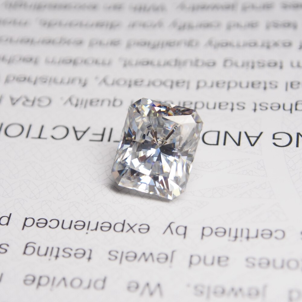 5*7Mmradiant Cut 1.04 Carat Vvs Moissanite Super Wit Moissanite Diamond