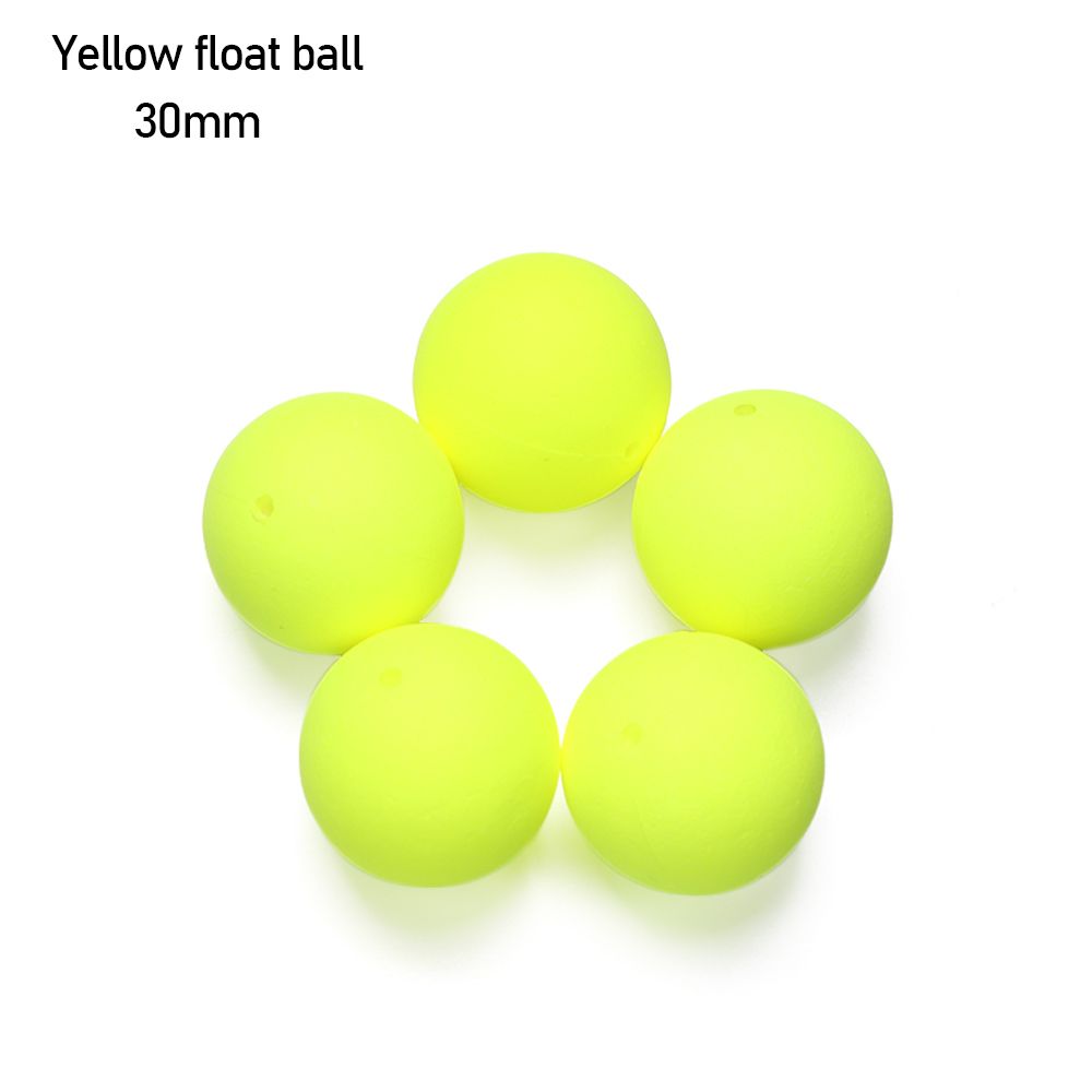 24mm-36mm Foam Floats Ball Beads Beans Fishing Float set Bottom Rig Rigging Material Fishing Tackle Accessories Pick Size: Yellow-30mm